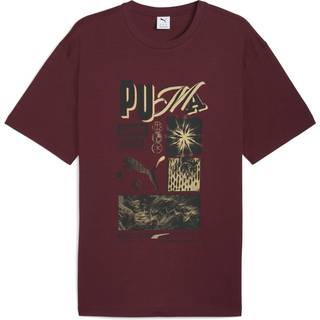 Graphic PUMA Sportswear Relaxed Tee Men, Clothing, Ruby Shimmer, XL