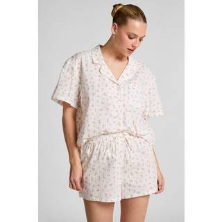 Hunkemöller Vævede pyjamasshorts hvid - XS