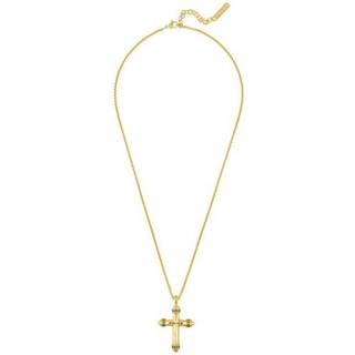 Police PEAGN0078902 Herren-Kette Crossrange Kreuz Goldfarben