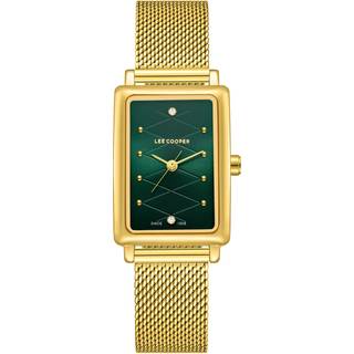 Lee Cooper Rectangular Green LC08076.170 - Dame - 22 mm - Quartz - Mineralglas