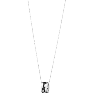 Fusion Vedhæng, Georg Jensen, 18 kt. hvidguld / Sort HyCeram