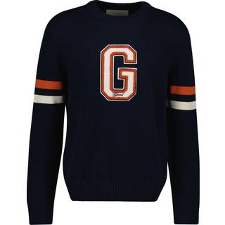 Gant GANT striktrøje med rund hals og grafisk logo