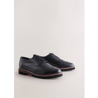 Next Forever Comfort Læder Broguesko med Snørebånd og Chunky Sål - eu38