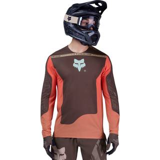 FOX Racing Flexair L/S Jersey Elevated Cykeljersey Herrer størrelse S farve brun