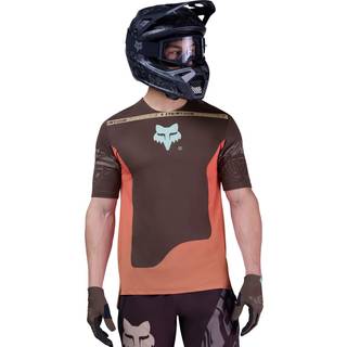 FOX Racing Flexair S/S Jersey Elevated Cykeljersey Herrer størrelse M farve brun