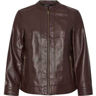 Yours Curve Yours Curve PU-jakke med midterfor