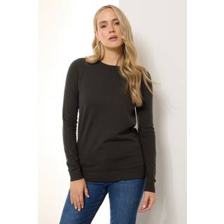Lts Tall Chocolate Brown Knitted Crew Neck Jumper 22-24 Lts | Tall Women's Sweaters & Jumpers