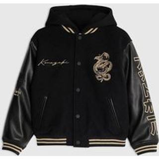 River Island River Island Black Japanese Varsity Bomber Jacket