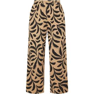 Yours Curve Yours Curve Natural Crinkle Wide Leg Trousers