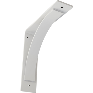 Ekena Millwork BKTM03X12X12MOPWH Steel Bracket Morris 3 """" W x 12 """" D X 12 """" H White Primer