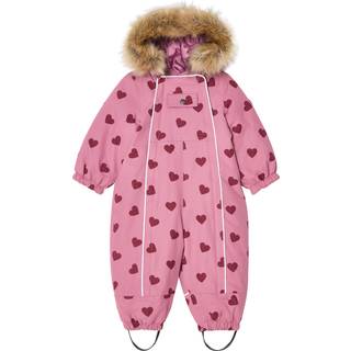 Kuling Val D'Isere Vinter-overtræksdragt Mauve Hearts  104cm  Lilla  104 cm  Unisex