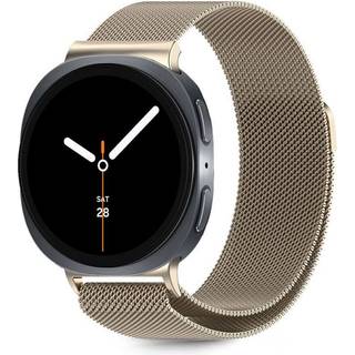 Tech-Protect Samsung Galaxy Watch 8 / 8 Classic (40 / 44 / 46mm) Milanse Band Rustfri Stål Rem - Starlight