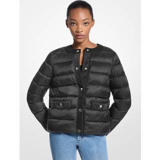 MK Packable Quilted Nylon Puffer Jacket - Black - Michael Kors
