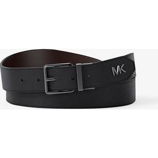 MK Leather Belt - Black - Michael Kors - ONE SIZE