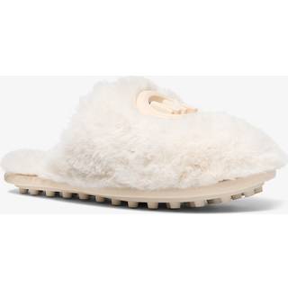 MK Ada Faux Fur Slipper - Natural - Michael Kors - EU 37