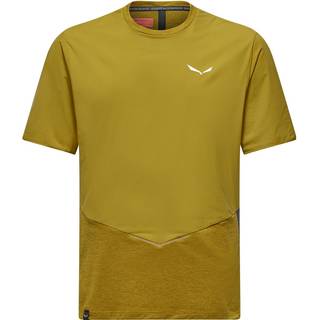 Salewa Pedroc Dry Wind T-Shirt Funktionsshirt Herrer størrelse 50 farve gul/olivengrøn