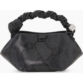 Ganni Bou Bag Mini Snake A7071 - Black Oyster - GANNI - Grå One Size