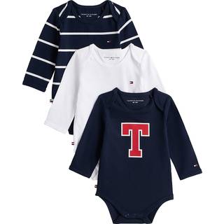 3-Pack Varsity Long Sleeve Bodysuits Gift Box