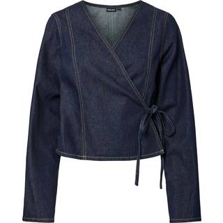 Pieces Skjorte - Fenna - Dark Blue Denim