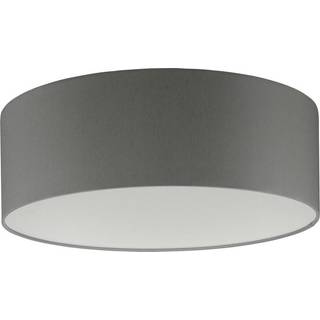FISCHER & HONSEL Skærm til HV-Track 4, Ø 40 cm, chintz grå Schirm Chintz, Aluminium/grå/zink, Tekstil/stof/silke