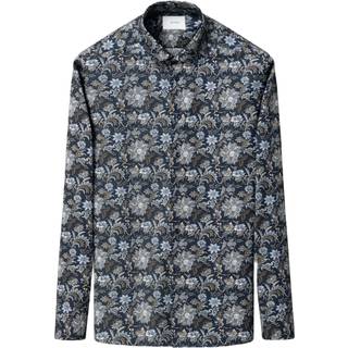 ETON Herren Hemd blau gemustert Slim Fit