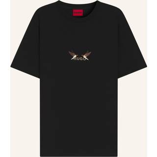 T-shirt i bomuldsjersey med broderet logografik