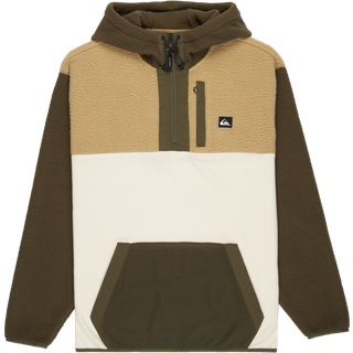 Quiksilver Ocean View Mix Up Hoodie Fleecesweatere Herrer størrelse XL farve brun