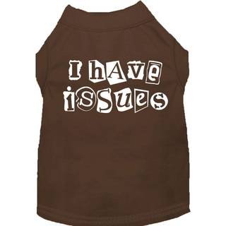 Jag har problem med skärmtryckt hundskjorta Brown XS