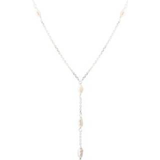 LUNELLA PEARL Y-NECKLACE | SILVER