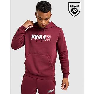 PUMA Core Sportswear Hoodie, Burgundy - L