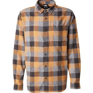 Quiksilver Motherfly Plaid L/S Shirt Skjorte Herrer størrelse L farve brun