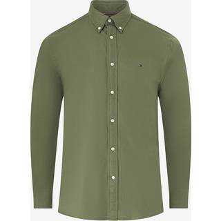 Flex Flannel Solid Skjorte, Battle Green, L