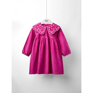 Jojo Maman Bébé JoJo Maman Bébé Broderet Collar Cord Dress - 68-80cm (6-12 måneder)