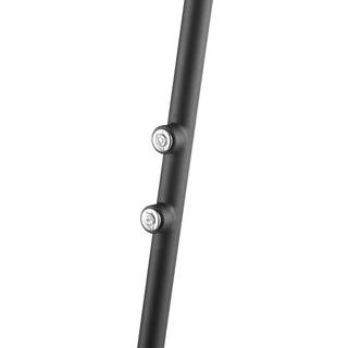 Brilliant LED gulvlampe Glow-Sphere, dæmpbar, Sort, Stue/spisestue, Aluminium, Moderne