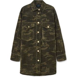 All Saints AllSaints Green Faye Flocked Dress - small
