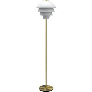 Valencia gulvlampe - Mat hvid/ messing - Belid