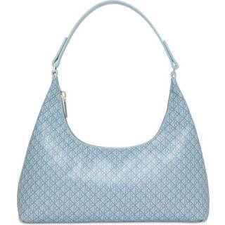 Allover Monogram Logo Shoulder Bag - Blue - One Size