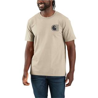 Carhartt Men's C Graphic T-Shirt S/S Oat Milk, M