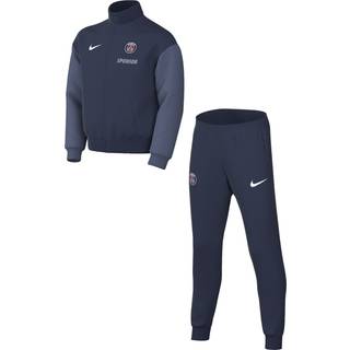 Maskinstrikket Paris Saint-Germain Strike Nike Dri-FIT-fodboldtracksuit til mindre børn - blå