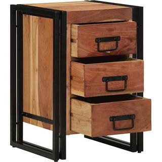 Natskab Med Skuffe Brun 40 X 40 X 59 Cm Massivt Akacietræ