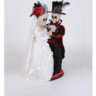 Exquisites Skelett Hochzeitspaar 60cm