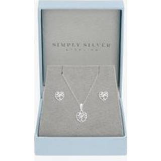 Simply Silver Simply Silver Polished Tree of Love Sæt - Gaveæske