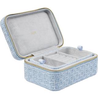 DARK Tweed Jewellery Box Cool Blue