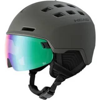 Head Radar 5K, skihjelm med visir, grøn