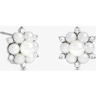 Jon Richard Jon Richard Forgyldte Krystal- og Perle Snefnug Klipsøreringe