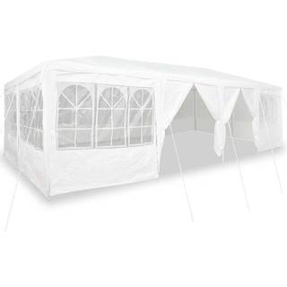 Party Tent Hvid 800 x 400 x 266 cm Polyester og Stål