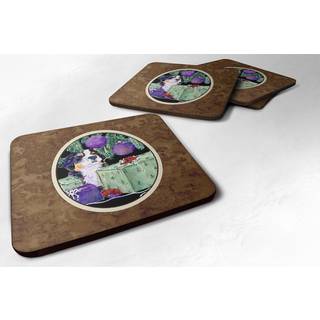 """" Caroline's Treasures SS8582FC Bernese Mountain Dog Foam Coasters (S?t p? 4) 3,5 """" ""H X 3,5"" """" W Multicolor """"