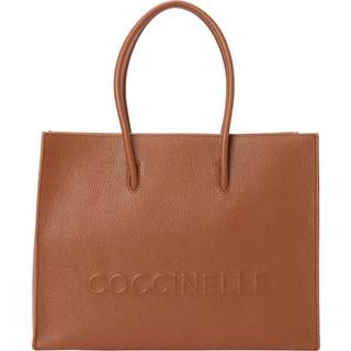 Coccinelle Myrtha Maxi Logo Shopper taske brun