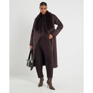 River Island River Island Vandfaldsfrakke i imiteret pels