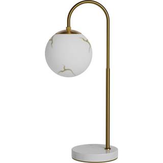 Bellagio Bordlampe - Messing/hvid - By Rydéns